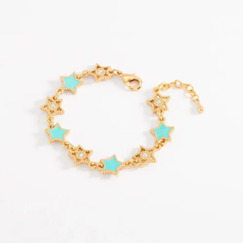 PULSERA - ESTRELLAS TURQUESA