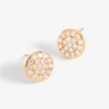 ARETES -BOTON CON CRISTALES