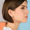 ARETES -BOTON CON CRISTALES