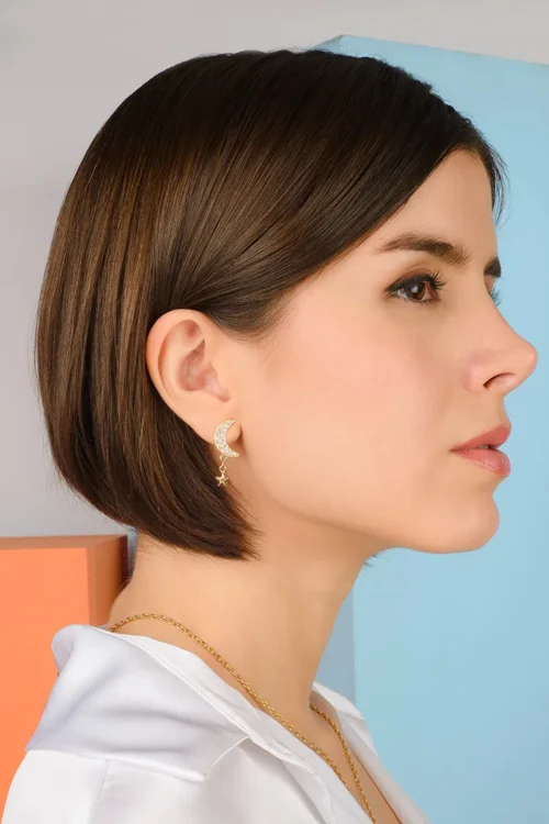 ARETES - LUNA/ESTRELLA