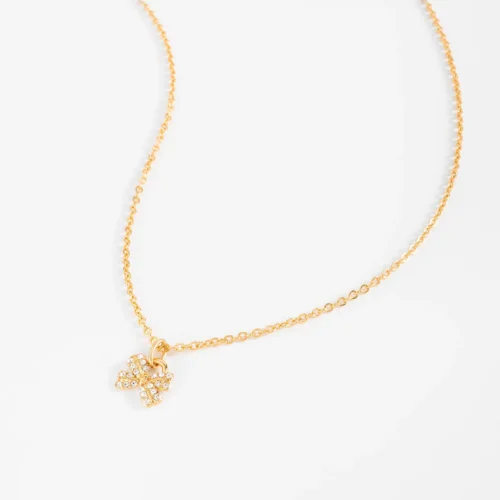 Collar con colgante de moño